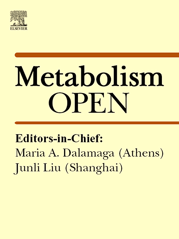 Go to journal home page - Metabolism Open